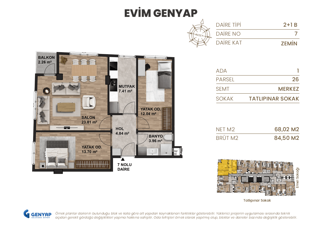 7 - Evim Genyap Daire Planları.PNG