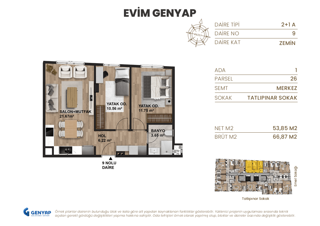 9 - Evim Genyap Daire Planları.PNG